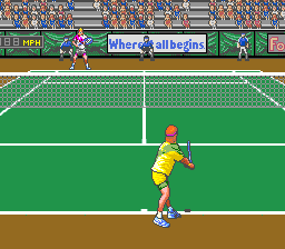 David Crane's Amazing Tennis screenshot 3 for Super Nintendo